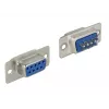 Wire connector DeLOCK 65882 Sub-D 9 pin Blue Silver