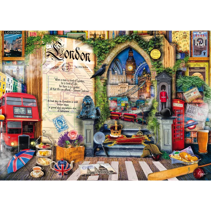 Jigsaw Puzzle 1000 pcs, schmidt spiele Aimee Stewart: Memories of London