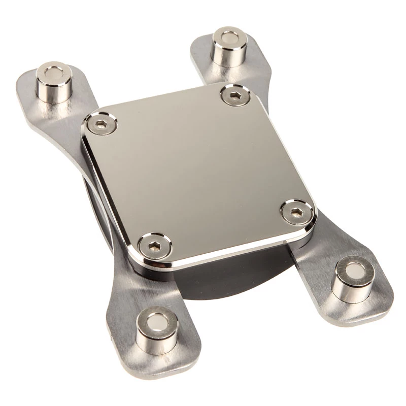 Water block Aqua-Computer 21703 — Acetal/Nickel, Socket AM4, 111×75×22 mm, Black/Silver
