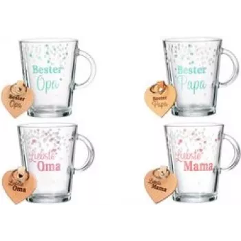 Glass Tea Mug Set ritzenhoff & breker BESTER OPA 2-piece — dishwasher safe