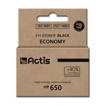 Cartridge ACTIS KH-650BKR compatible for HP 650 — Black pigment ink, 15 ml, standard yield, single pack