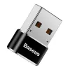 Baseus USB Male to Type-C Female Adapter Converter Black