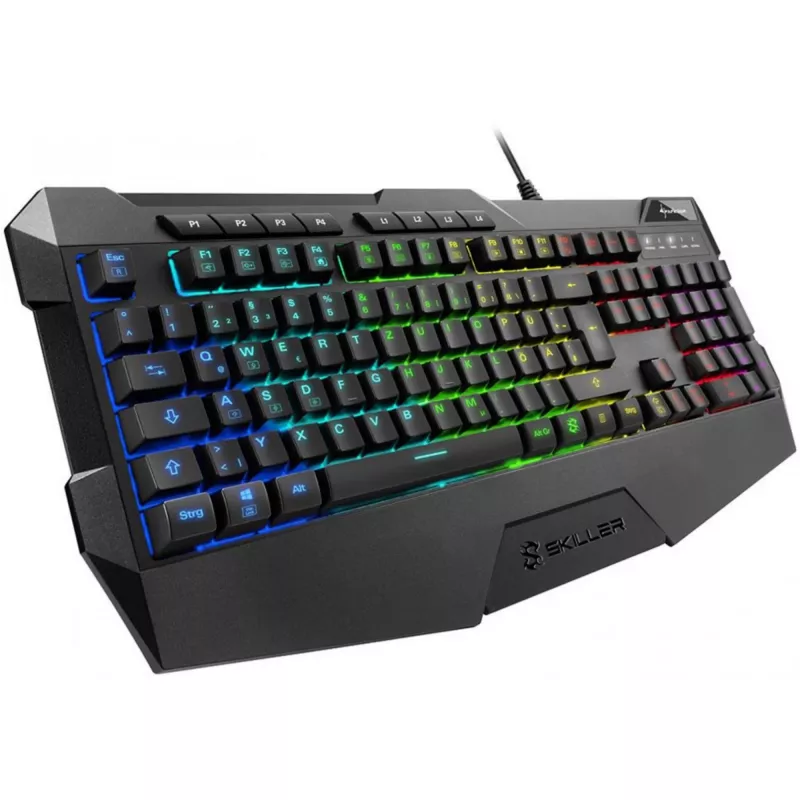 Sharkoon SKILLER SGK4 keyboard Gaming USB QWERTZ German Black
