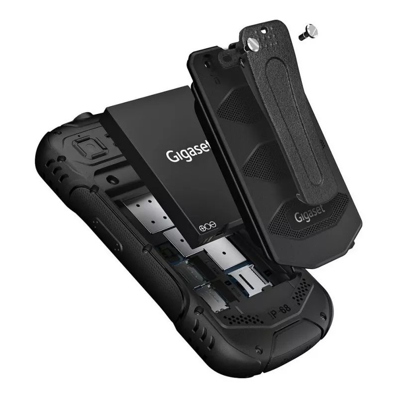 GIGASET GLX 8 ACTIVE black 6,1 cm 2,4 inch Display Push-to-talk Funktion 2500 mAh Battery IP68 2 MP Camera Dual-SIM Bluetooth