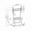 Gembird TVS-100F-01 signage display mount 2.54 m (100) Black