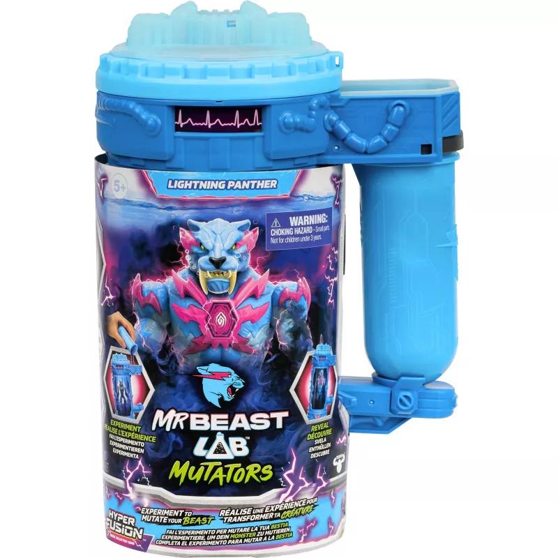 Game figurine Usorteret Mr. Beast Lab Mutators Mutation Chamber Lightning Panther collectible figure