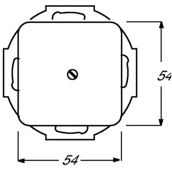 Electrical switch accessory Busch-Jaeger 2538-214 — white accessory for switches and frames