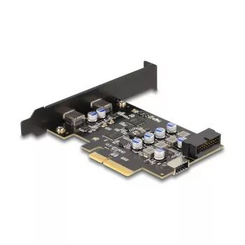 PCI Express x4 card DELOCK 90345 with 2 external USB Type-C ports