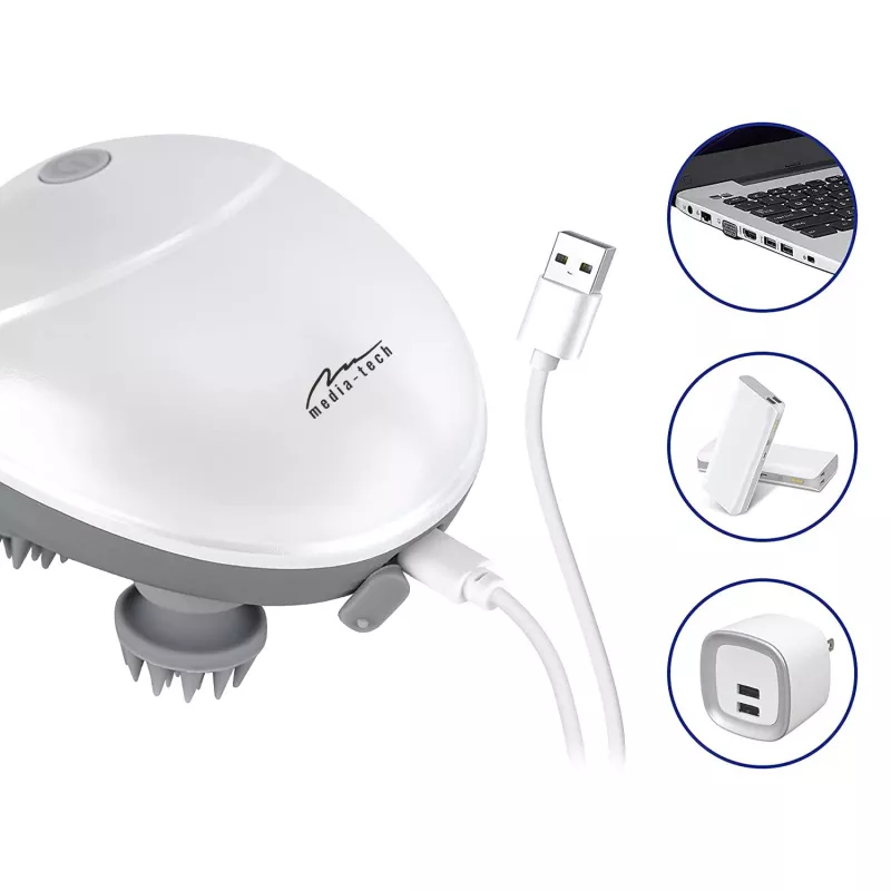 Head Massager MEDIA-TECH MT6524 — portable design, adjustable intensity