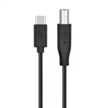 USB A to B Cable TB 1.8 m — Black, for Printers