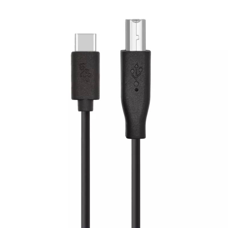 USB A to B Cable TB 1.8 m — Black, for Printers