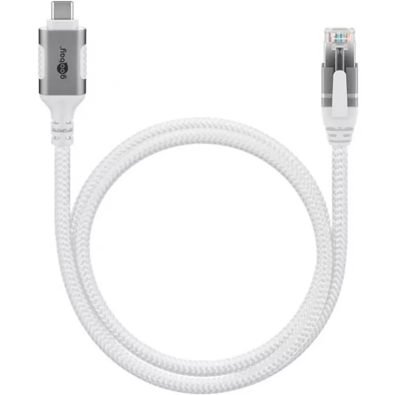 Goobay 74176 - Network Adapter Cable USB 3.1 Type C Gigabit Ethernet 2 m - Network Card - 1.000 Mbps (74176)