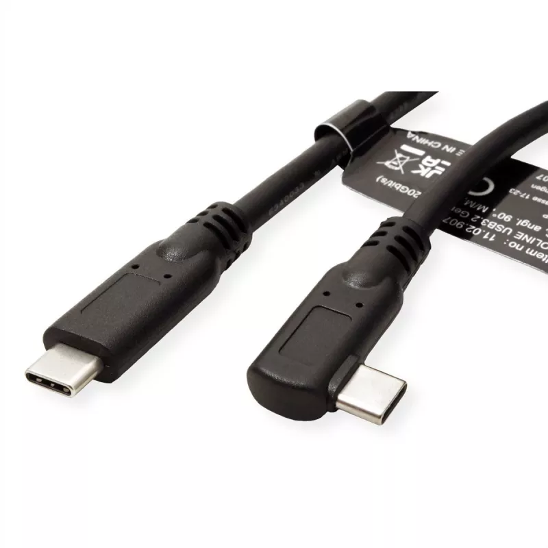 Secomp 11.02.9075 USB Cable 1 m USB 3.2 Gen 2 (3.1 Gen 2) USB C Black (11.02.9075)