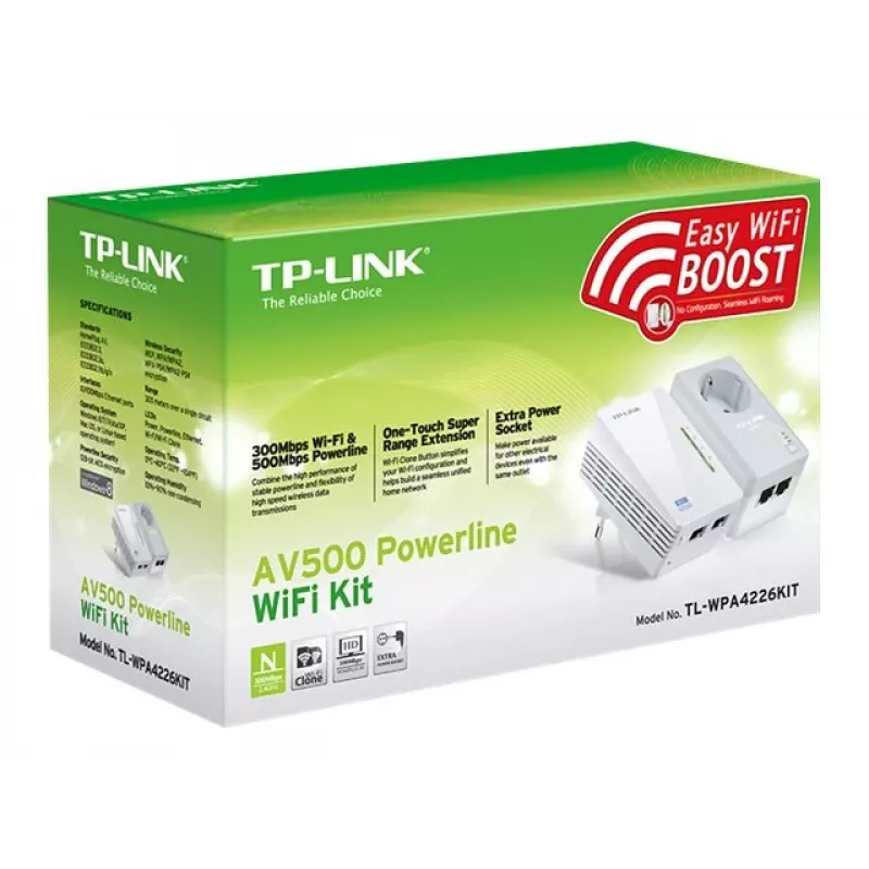 Powerline Wi-Fi Kit TP-Link AV500 600 Mbit/s Ethernet