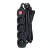 Esperanza ELK213K power extension 3 m 4 AC outlet(s) Indoor Black
