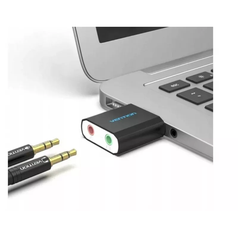 Vention USB External Sound Card Black Metal Type
