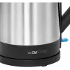 Electric kettle Clatronic 1.5 L 2200 W Black Stainless steel