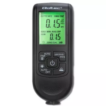 Qoltec Paint Thickness Gauge with LCD Display | 0~2000um