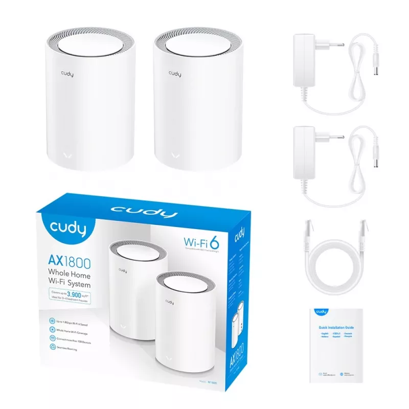 Mesh system Cudy AX1800 Dual-band 2.4 GHz 5 GHz Wi-Fi 6