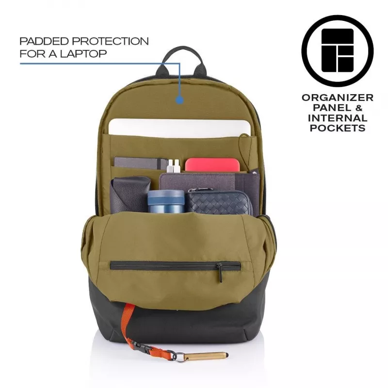 Casual backpack XDDESIGN Bobby Soft with 15.6 inch notebook compartment, 16 L, PET, black