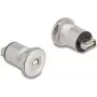 DeLOCK 88194 Socket Outlet Type B + USB Type A Black Silver