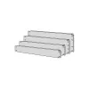 APRA apraNET - Rack-blanking panel - Light Grey, RAL 7035 - 4U - 48.3 cm (19)