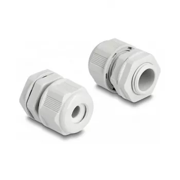 DeLOCK EX Cable Gland M16 grey 2 pieces Polymide