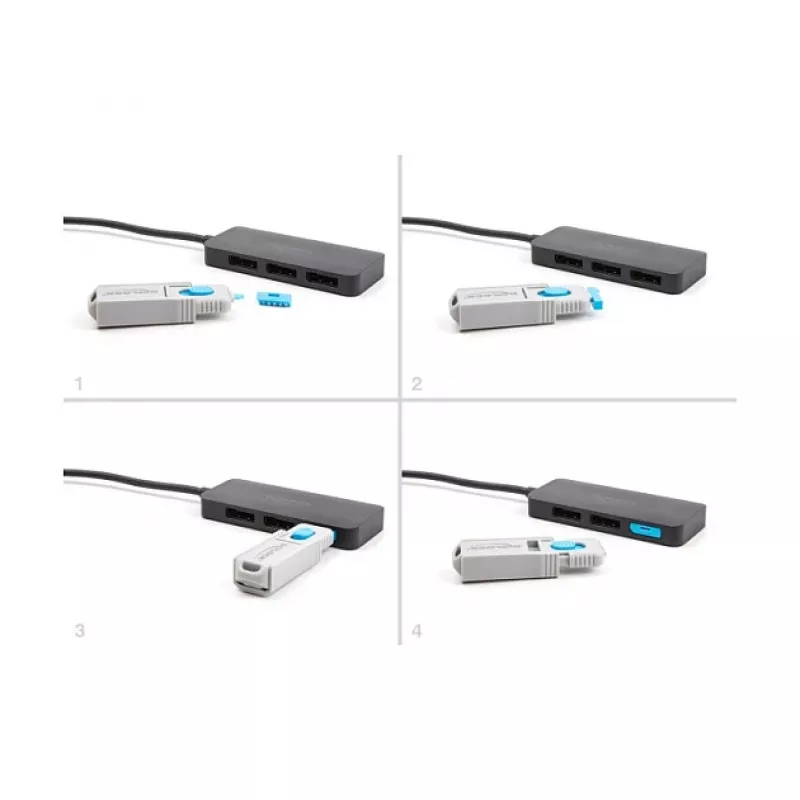 Port blocker DeLOCK 20927 DisplayPort 4 pieces + lock tool