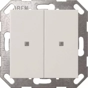 Wall switch rocker Gira Taster Wippe KNX 2-gang, pure white (model 517303)