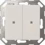Wall switch rocker Gira Taster Wippe KNX 2-gang, pure white (model 517303)