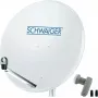 Satellite dish SCHWAIGER SPI9960SET2 80 cm with twin LNB for 2 participants
