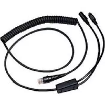 Honeywell - Tastaturweiche / Network Cable - RJ-45 (M) - PS/2, 6-pin, Power Supply - 3,0m - aufgespult - Black (CBL-720-300-C00)