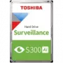 HDD Video Surveillance TOSHIBA S300 AI 8TB CMR, 3.5'', 512MB, 7200RPM, SATA, 64 cameras, 24/7, TBW: 550
