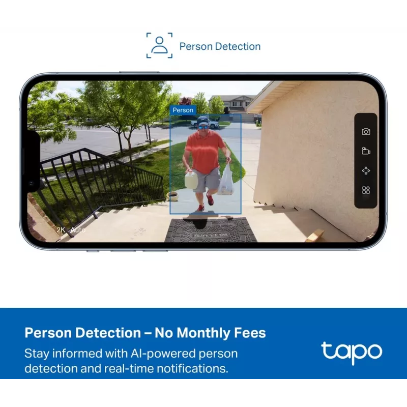 Outdoor battery-powered surveillance camera TP-LINK Tapo C400 — 1080p, night vision, two-way audio, motion detection, IP65