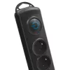 Surge Protector Qoltec 50113 Black 8 AC outlets 230 V 1.8 m
