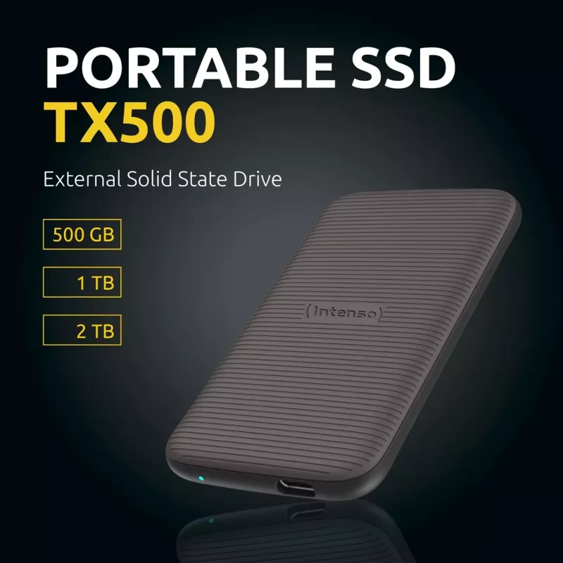 SSD disk Intenso 1TB External USB Type-C 3.2 Gen 2 Brown