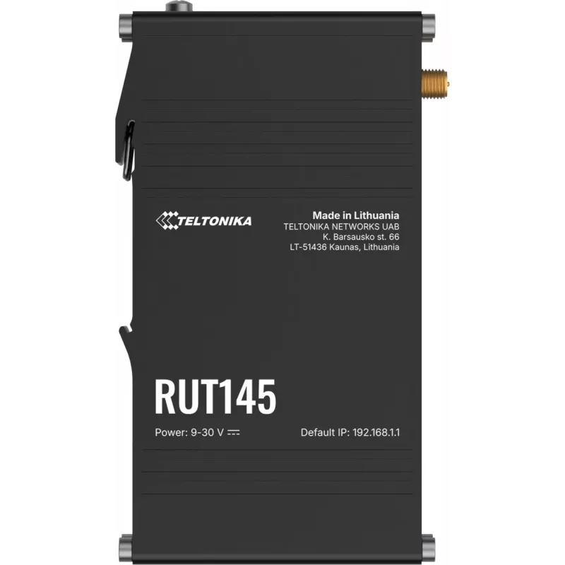 Router TELTONIKA RUT145 with RS485 interface, cellular connectivity and industrial I/O