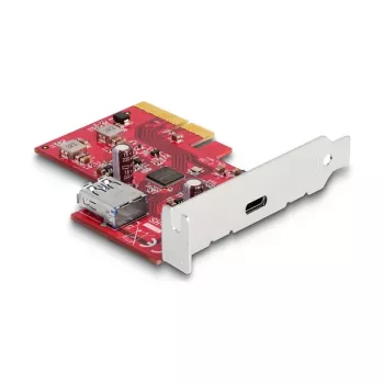 DeLOCK PCI Express x4 Card USB 10 Gbps Type-C Type-A Low Profile