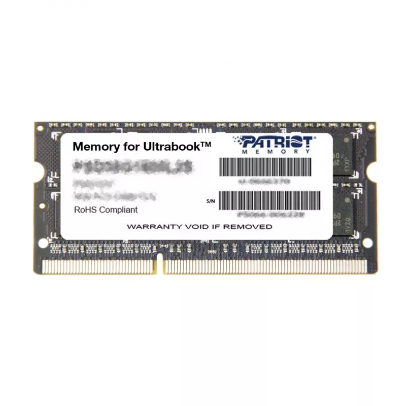 Laptop memory PATRIOT 8GB DDR3 1600MHz 204-pin SO-DIMM 1.35V