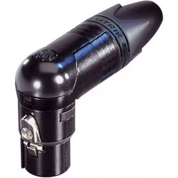 Neutrik XLR-Connector Socket, angled Number of Poles: 7 Black NC7FRX-B 1 pc(s) (NC7FRX-B)