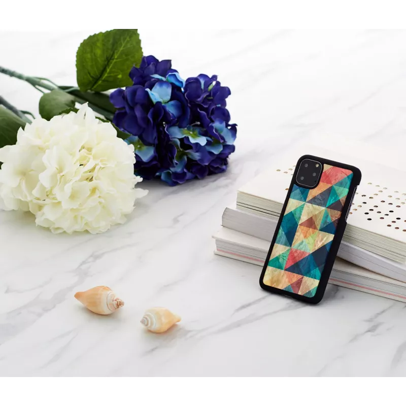 Smartphone Case iKins for iPhone 11 Pro Max — Mosaic Black protective cover
