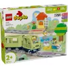 Toy train set LEGO DUPLO Interactive Adventure Railway 10427, 57 pieces, 2 minifigures, for ages 2+