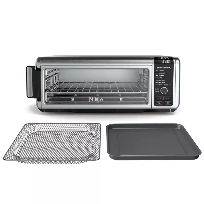 Ninja SP101 Single 10 L Stand-alone 2400 W Hot air fryer Black, Stainless steel
