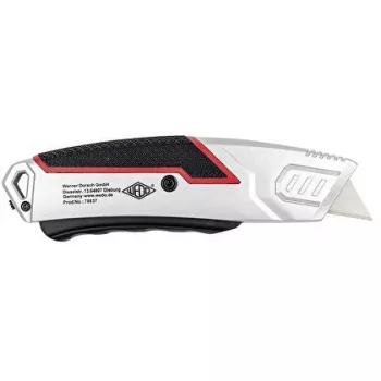 Utility Knife Wedo 78 837 Black Red Silver Snap-off Blade 60mm Width 166mm Length