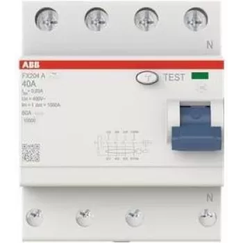 ABB Residual-Current Circuit Breaker FX204A-40/0.03 4P Type A 40A 30mA (2CSF204165R1400)