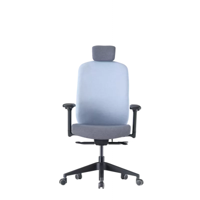 Up Up Athene ergonomic office chair Black, Grey + Blue fabric