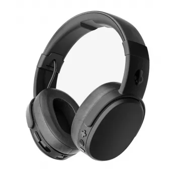 Headset Skullcandy Crusher Wireless — black, binaural circumaural, Bluetooth & 3.5 mm, foldable, 40 h battery