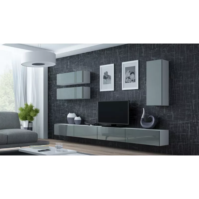 Cama Cabinet VIGO 90 full 90/35/32 white/grey gloss
