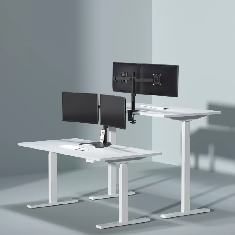 Monitor wall mount SBOX LCD-352/2-2 for 13–32 inch screens, dual arm, 2×8 kg load, VESA 100×100