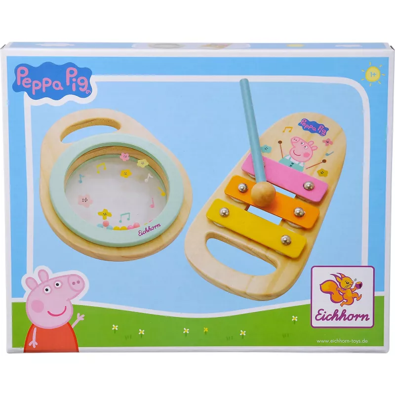 Peppa Pig Wood-Musikset, music toy 2-piece